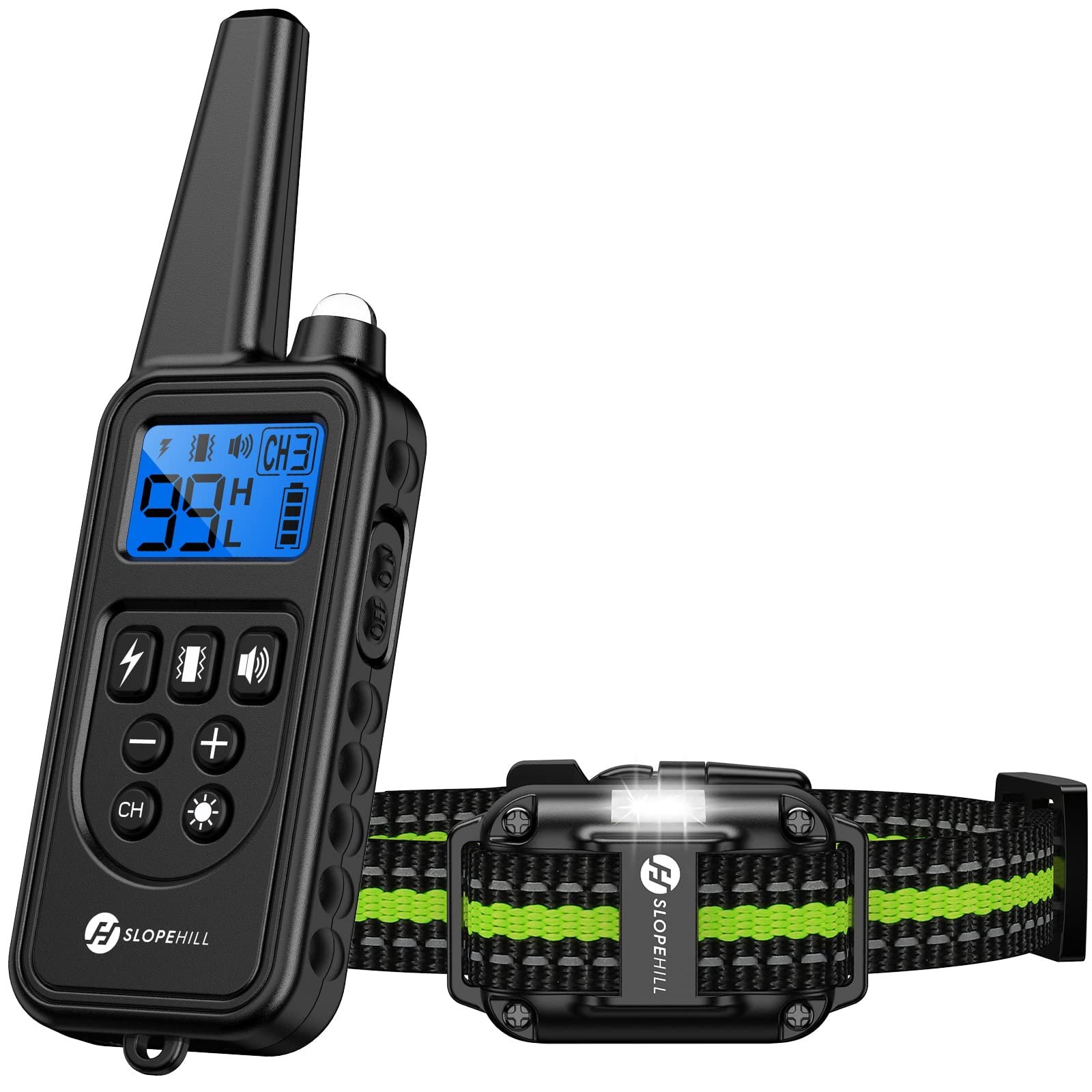 Waterproof Dog Training Collar with Remote - Rechargeable Electric Shock Collar for Small, Medium & Large Dogs | Beep, Vibration, Shock & Light Modes | Keypad Lock | Perfect for Obedience Training, Bark Control & Outdoor Activities