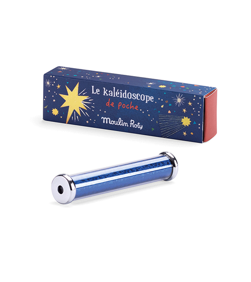 Moulin Roty Pocket Kaleidoscope - Portable Mini Kaleidoscope Toy for Kids & Adults - Fun Visual Sensory Toy for Travel, Parties & Relaxation