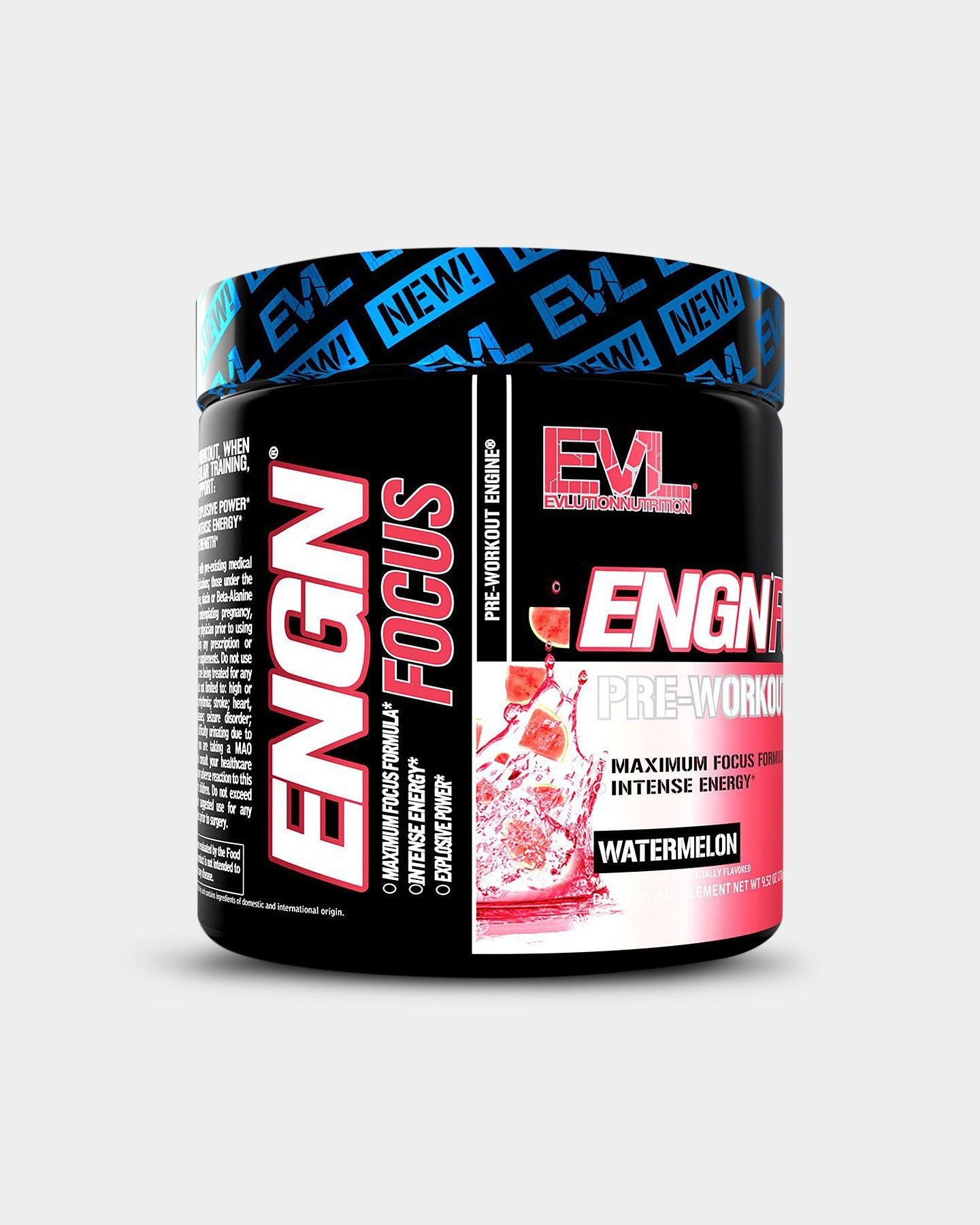 EVLUTION NUTRITION ENGN Focus Pre Workout Powder - Energy & Focus Supplement for Gym, Workouts & Fitness Training - Best for Bodybuilding, Weightlifting & Athletic Performance