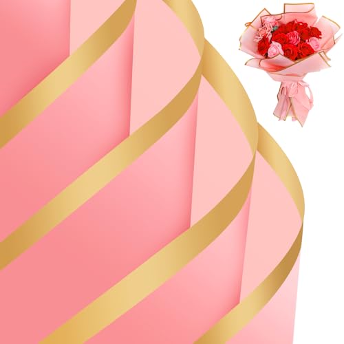 Dark Pink with Gold Edge