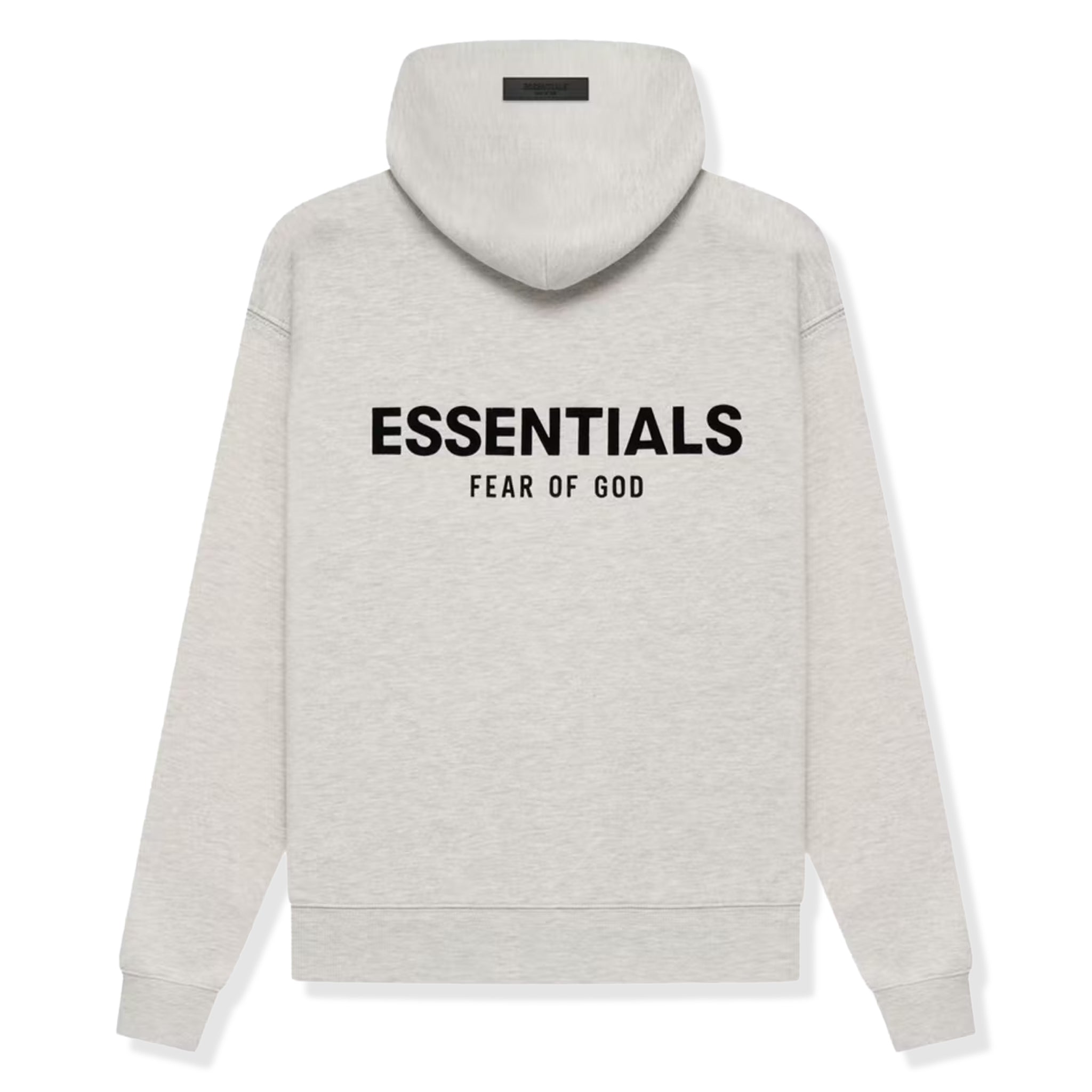 Fear Of God Essentials Light Oatmeal Hoodie - Men's Casual Pullover Sweatshirt (Spring Summer 2022 Collection) | Streetwear Fashion, Lounge Wear, Gym Outfit