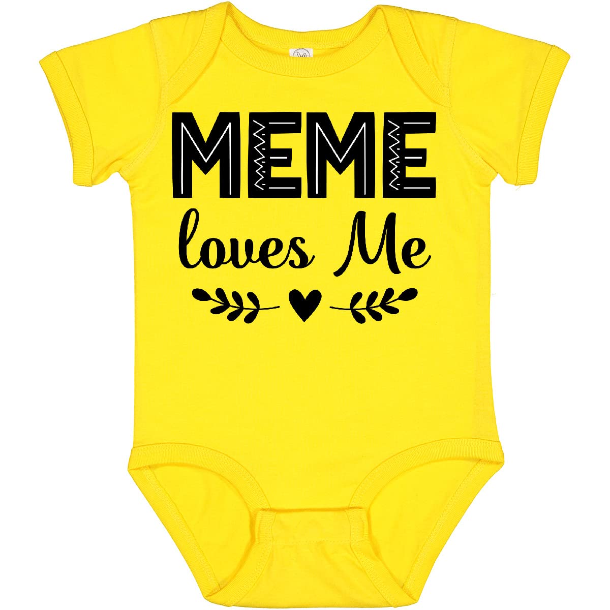 Inktastic Meme Loves Me Baby Bodysuit - Cute & Comfortable Infant Onesie for Boys & Girls | Perfect for Playtime, Photo Shoots & Everyday Wear