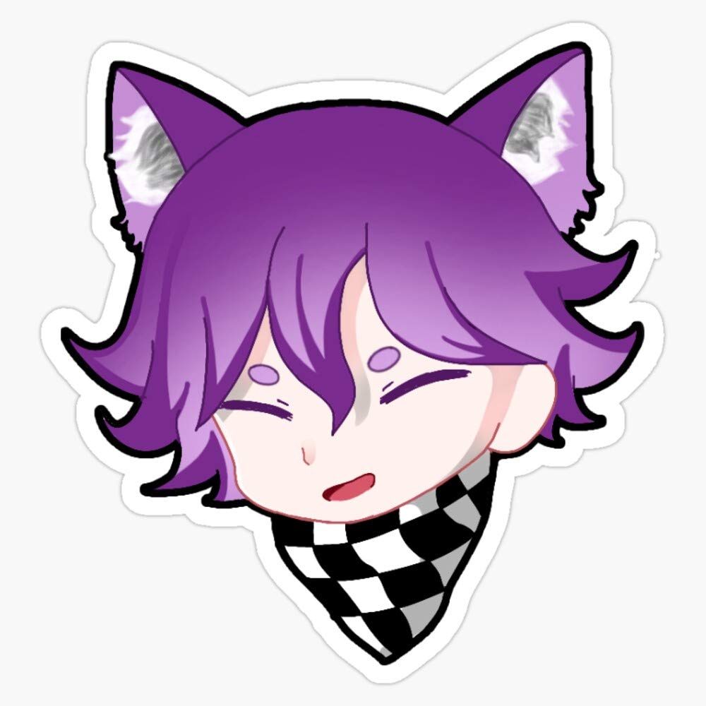 Leyland Designs Kokichi Ouma Cat Vinyl Sticker - Waterproof 5