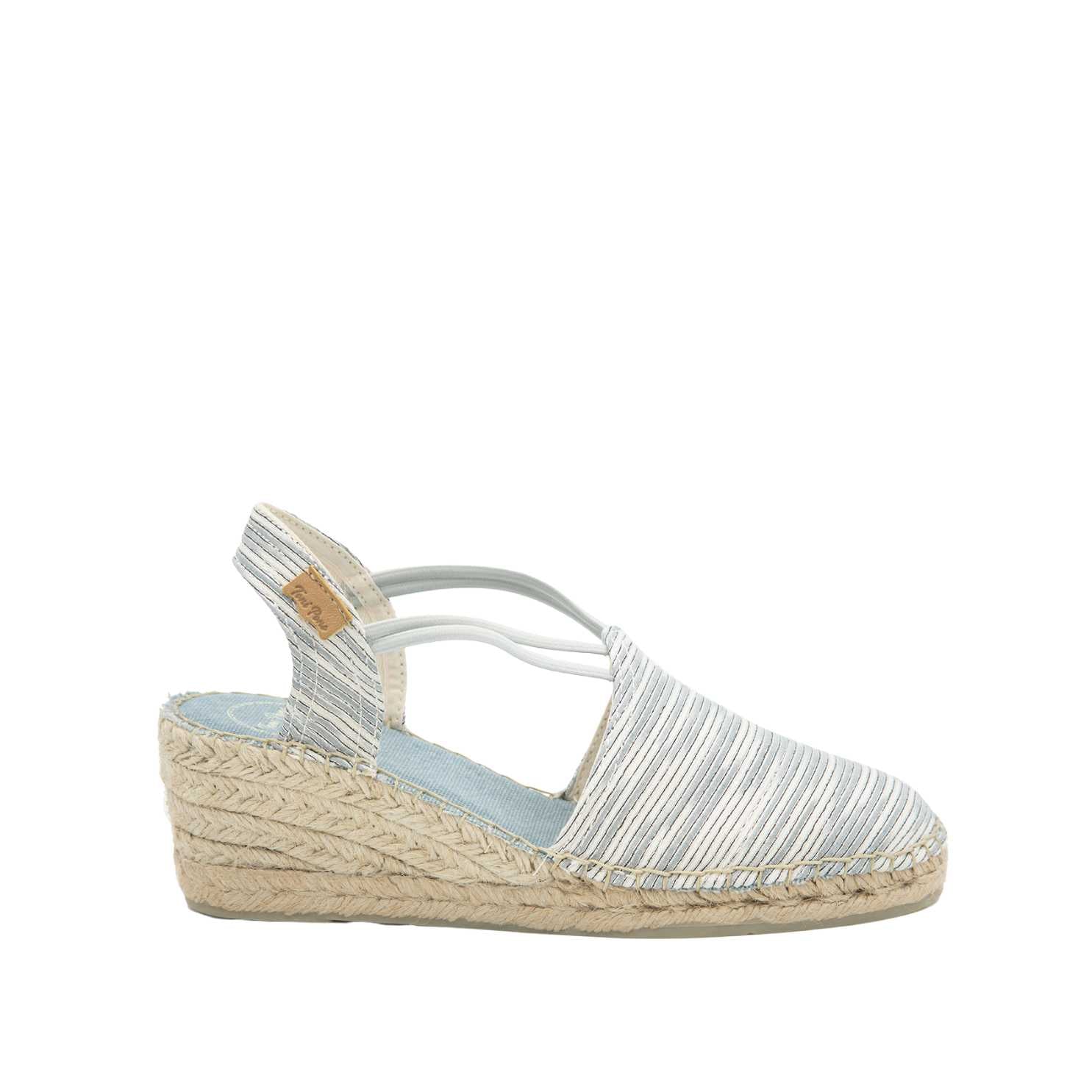 Women's Textile Wedge Espadrille Shoes - Tania ZR Comfortable Summer Sandals for Beach, Vacation & Casual Outings