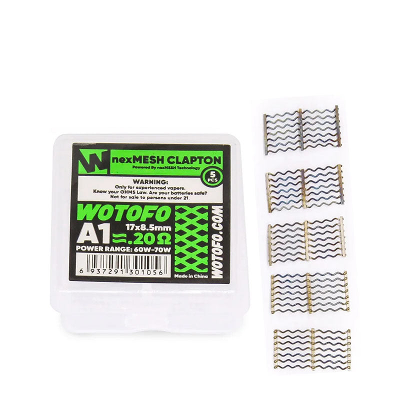 Wotofo NexMESH Replacement Coils - Chill/Turbo/Extreme/Clapton/Clapton S/SS316L Options for Vape Tanks - Perfect for Cloud Chasing & Flavor Enhancement
