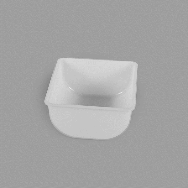 Bar Lux 1 Qt White Plastic Insert for 3-Compartment Condiment Caddy - 3-Pack | Perfect for Restaurants, Cafes & Catering Services