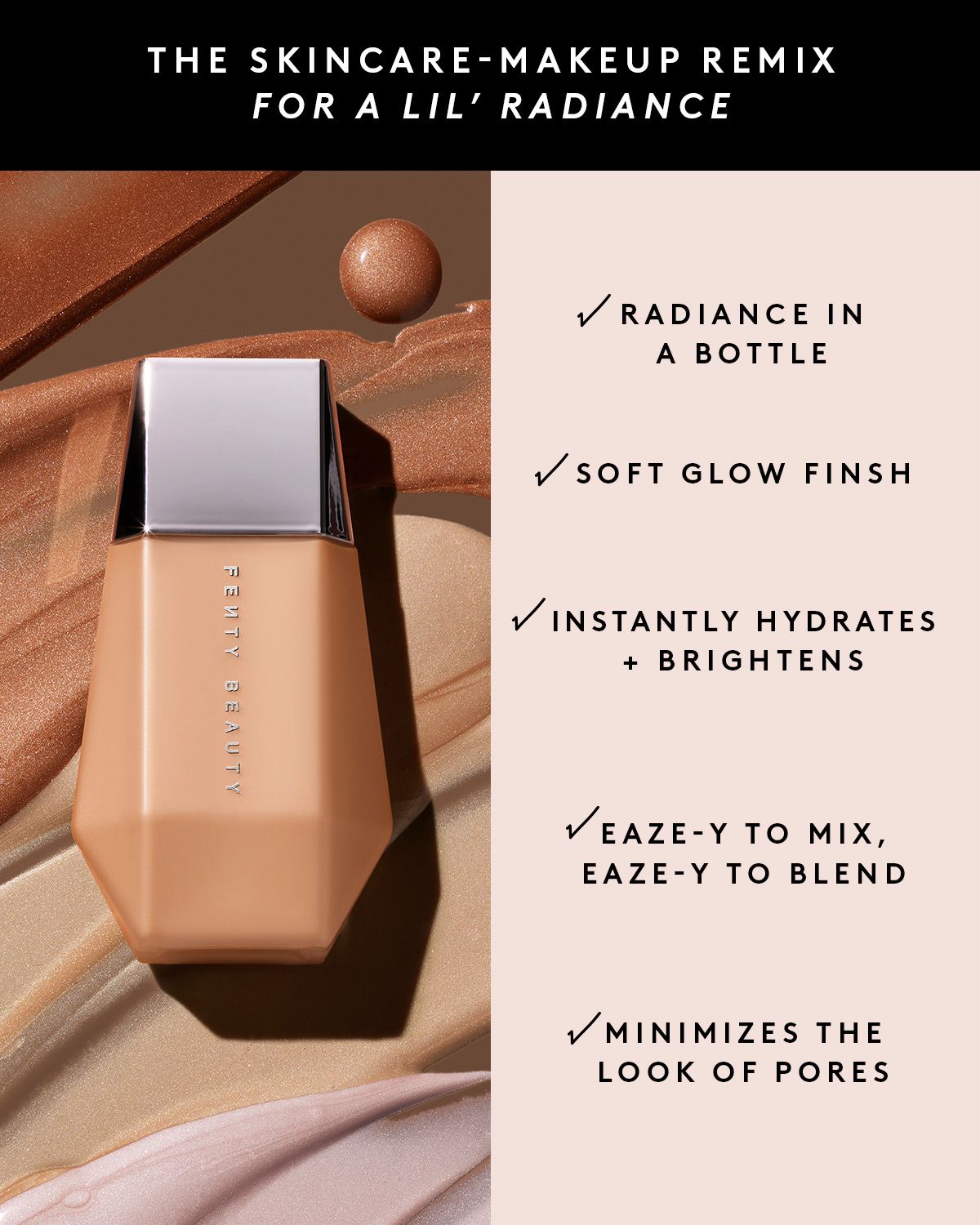 Eaze Drop'Lit All Over Glow Enhancer - Taffy Topaz | Hydrating Face & Body Highlighter for Radiant Skin | Perfect for Makeup, Photography & Special Occasions