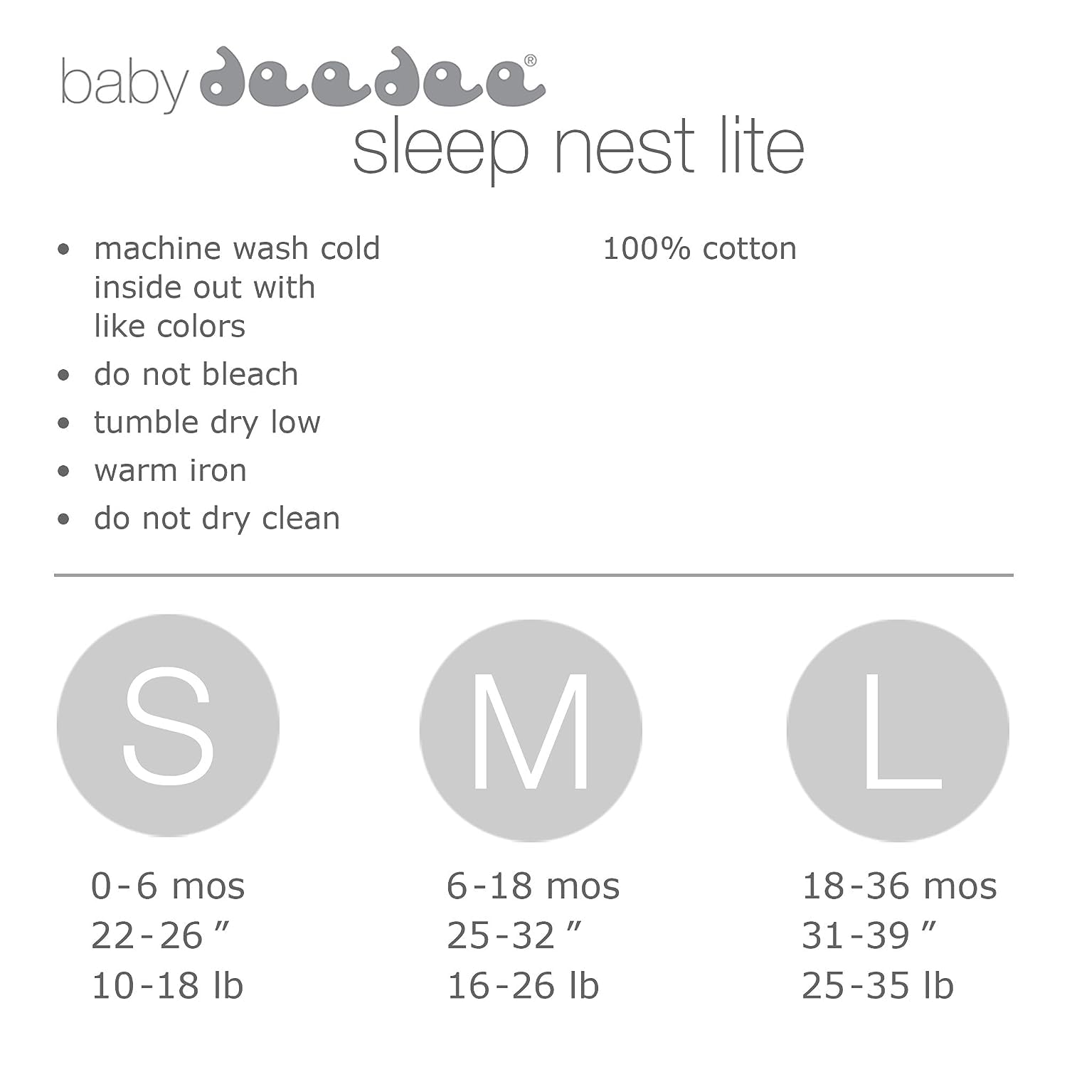 **DeeDee Baby Wearable Blanket - Soft & Safe Sleeping Sack for Infants & Toddlers (18-36 Months) | Lightweight Sleep Nest for Cozy Nights | Gray Stripes Design | Perfect for Nursery, Travel & Daycare**