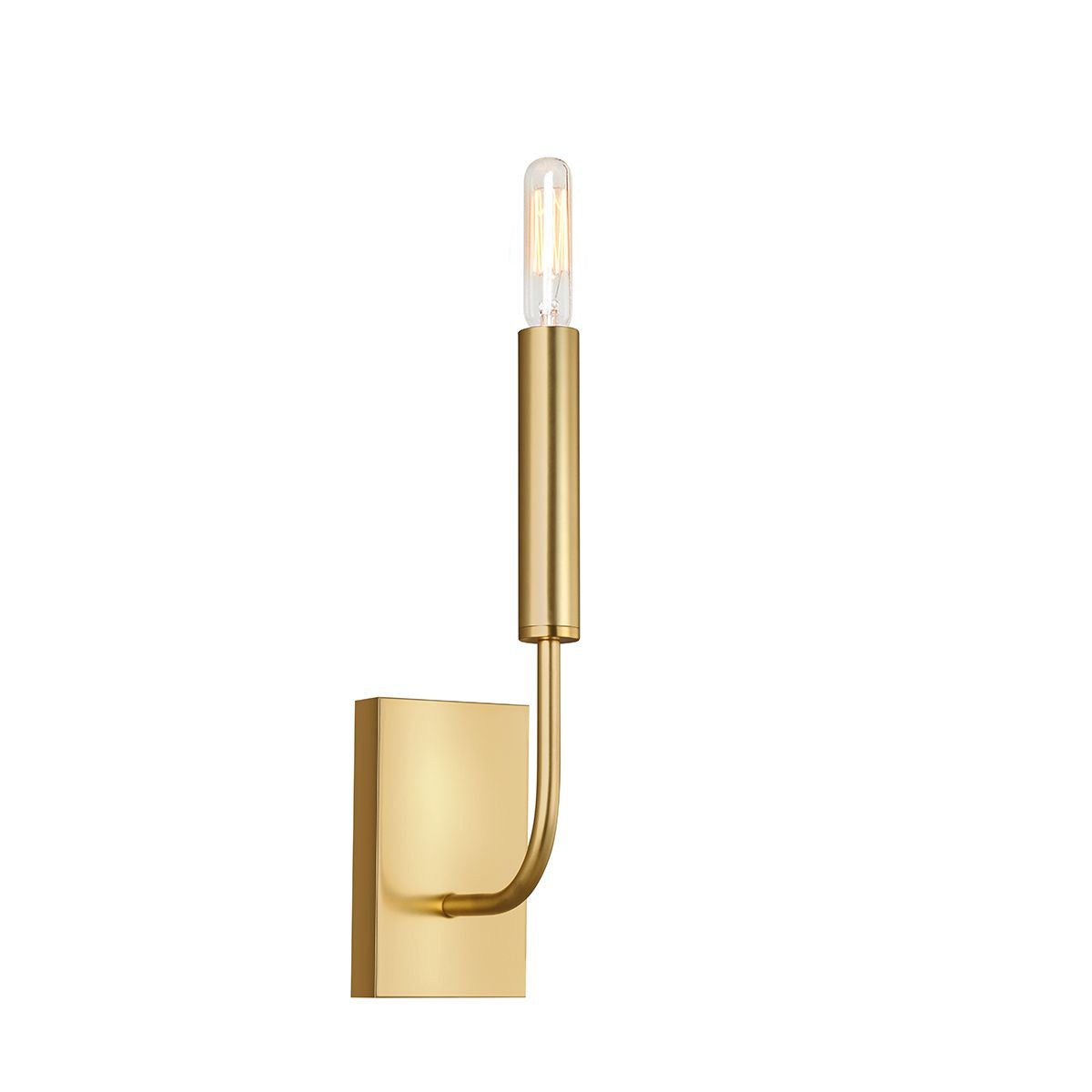 Brianna 1/2Lt Wall Light - Brass & Polished Nickel Finish Sconce - Perfect for Bedroom, Hallway & Bathroom Lighting
