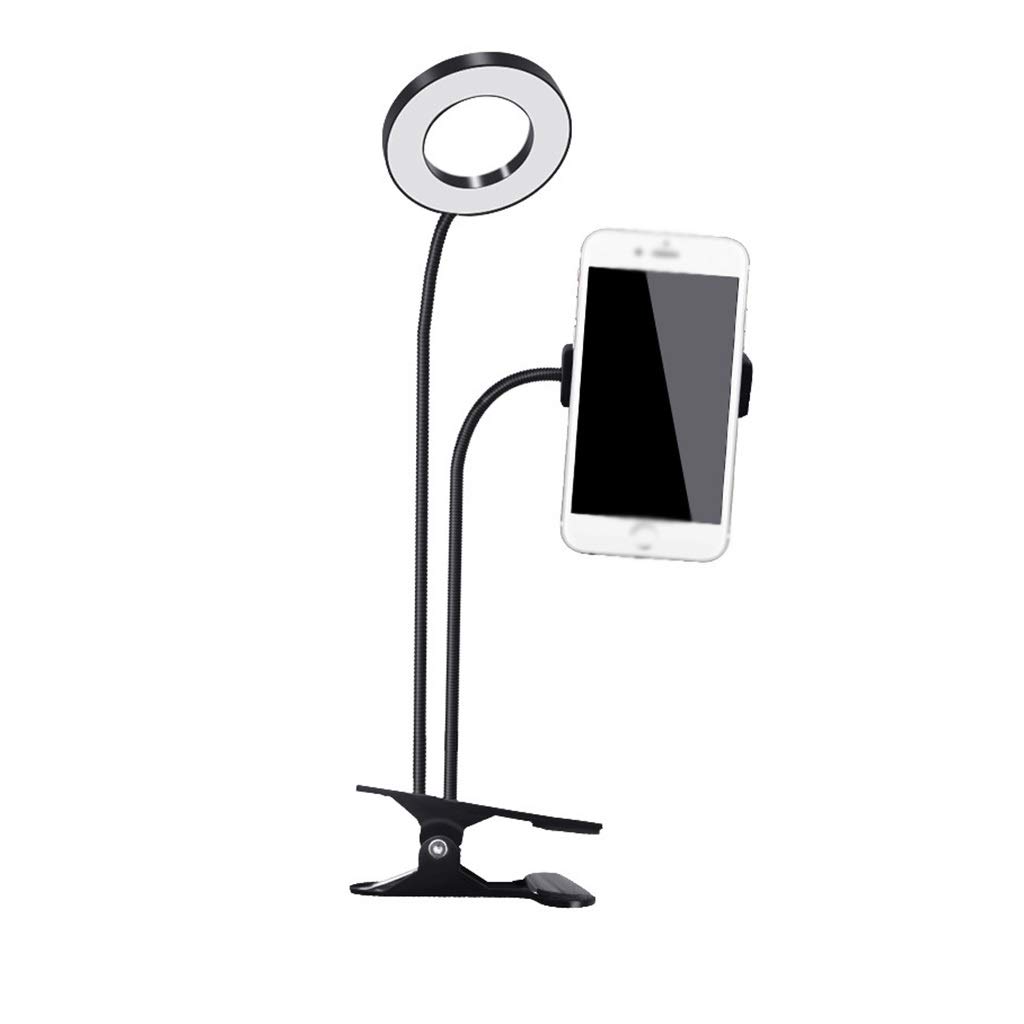 Dimmable Ring Light with Stand - 3 Colors, 10 Brightness for Live Streaming & Makeup