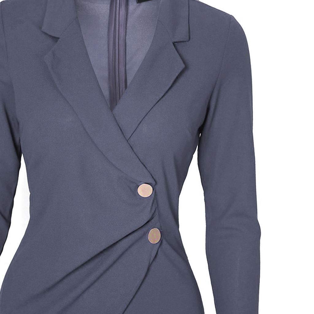 Elegant Women's Asymmetric Blazer Dress for Office & Events