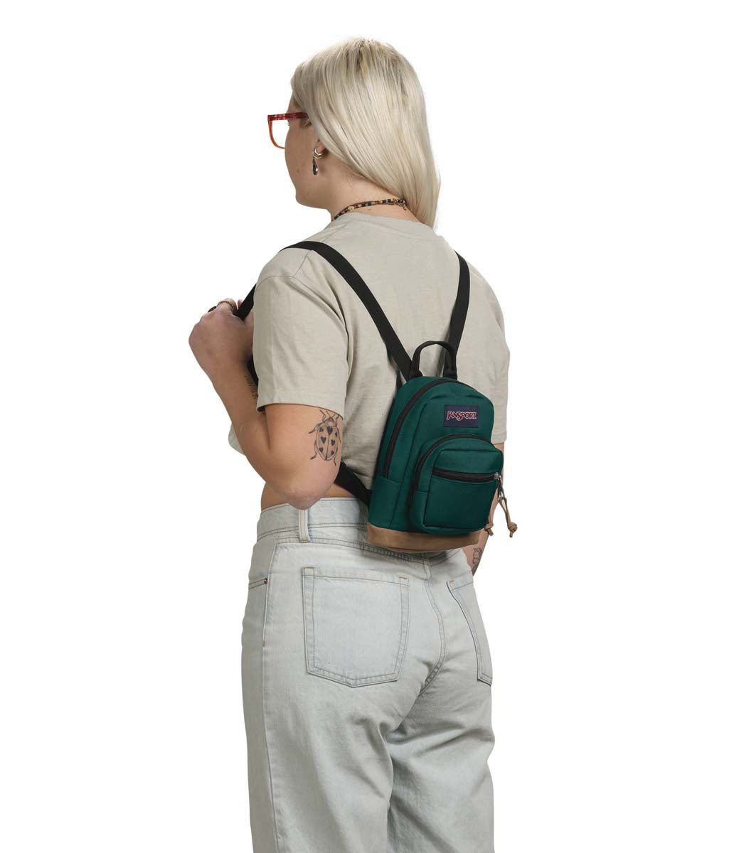 JanSport Right Pack Mini Backpack - Compact & Lightweight School Bag for Women & Teens - Perfect for College, Travel & Everyday Use - Deep Juniper Color