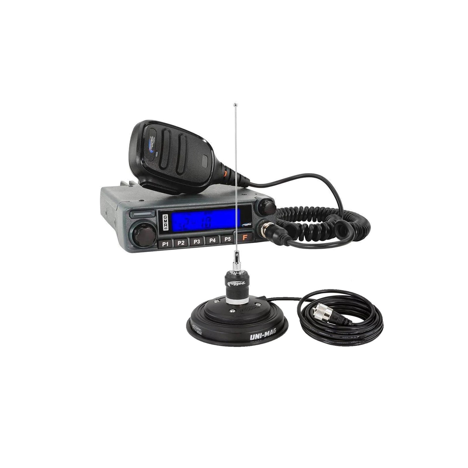 GMR45 High Power GMRS Band Mobile Radio Kit with Antenna - Long Range Communication for Off-Road, RV & Emergency Preparedness