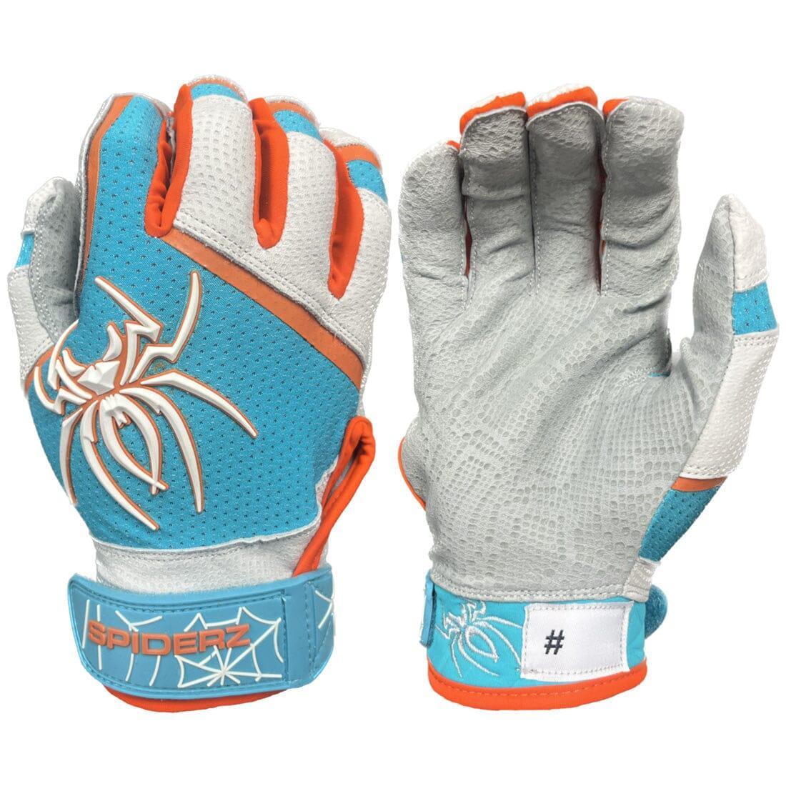 2024 Spiderz Hybrid Batting Gloves for Baseball & Softball - Breathable Grip, Flexible Fit, Durable Performance - Perfect for Training, Games & Outdoor Sports