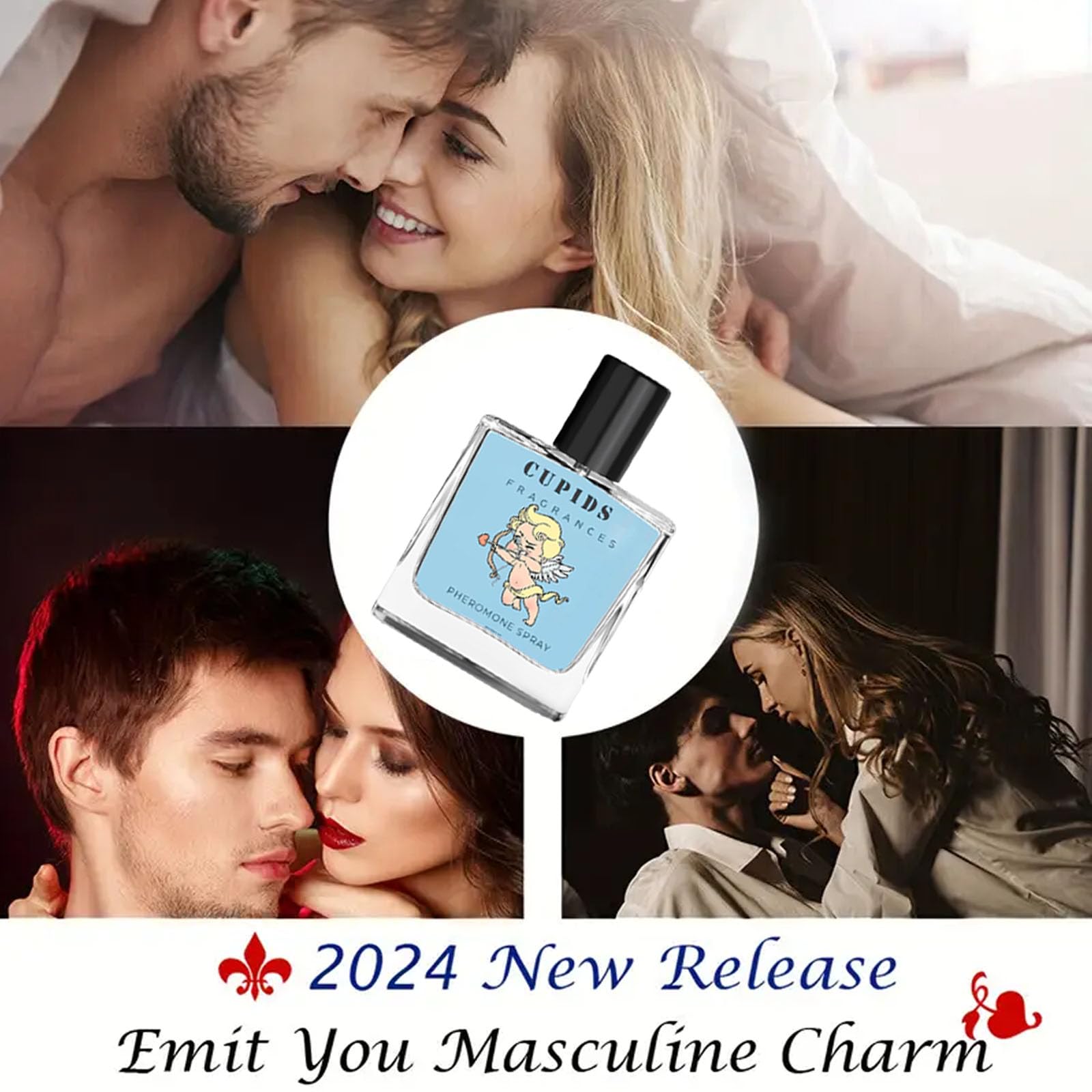 **Cupid Pheromone Cologne for Men - Hypnotic & Attractive Fragrance with Long-Lasting Scent (2-Pack) - Perfect for Dates, Parties & Special Occasions**