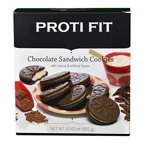 High Protein Chocolate Sandwich Cookies - Ideal Protein & Proti Fit Compatible - Low Carb, Keto-Friendly Snack for Weight Loss & Healthy Lifestyle