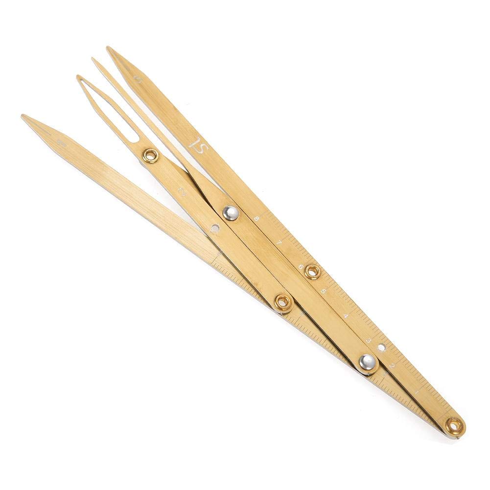 Eyebrow Mapping Tool - Precise & Durable Eyebrow Ruler for Perfect Shaping | Reusable Measuring Tool for Beginners, Architects & Artists | Golden | Ideal for Home Salon, Makeup Practice & Professional Brow Design