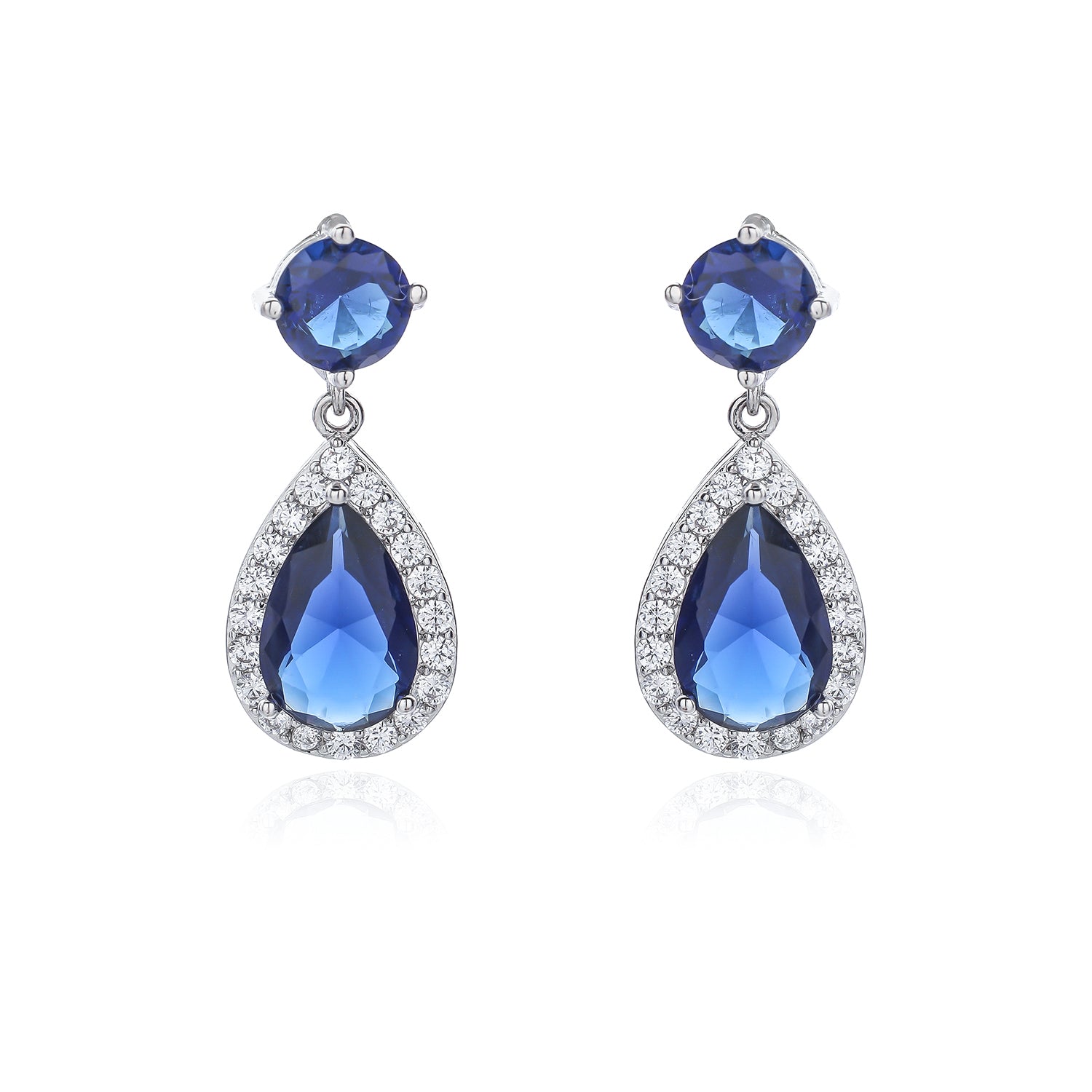 5A Cubic Zirconia Water Drop Earrings for Women - Elegant Wedding Jewelry, Bridal Party Gift, Anniversary Present - Perfect for Evening Gala, Prom, Cocktail Party (CE10488)