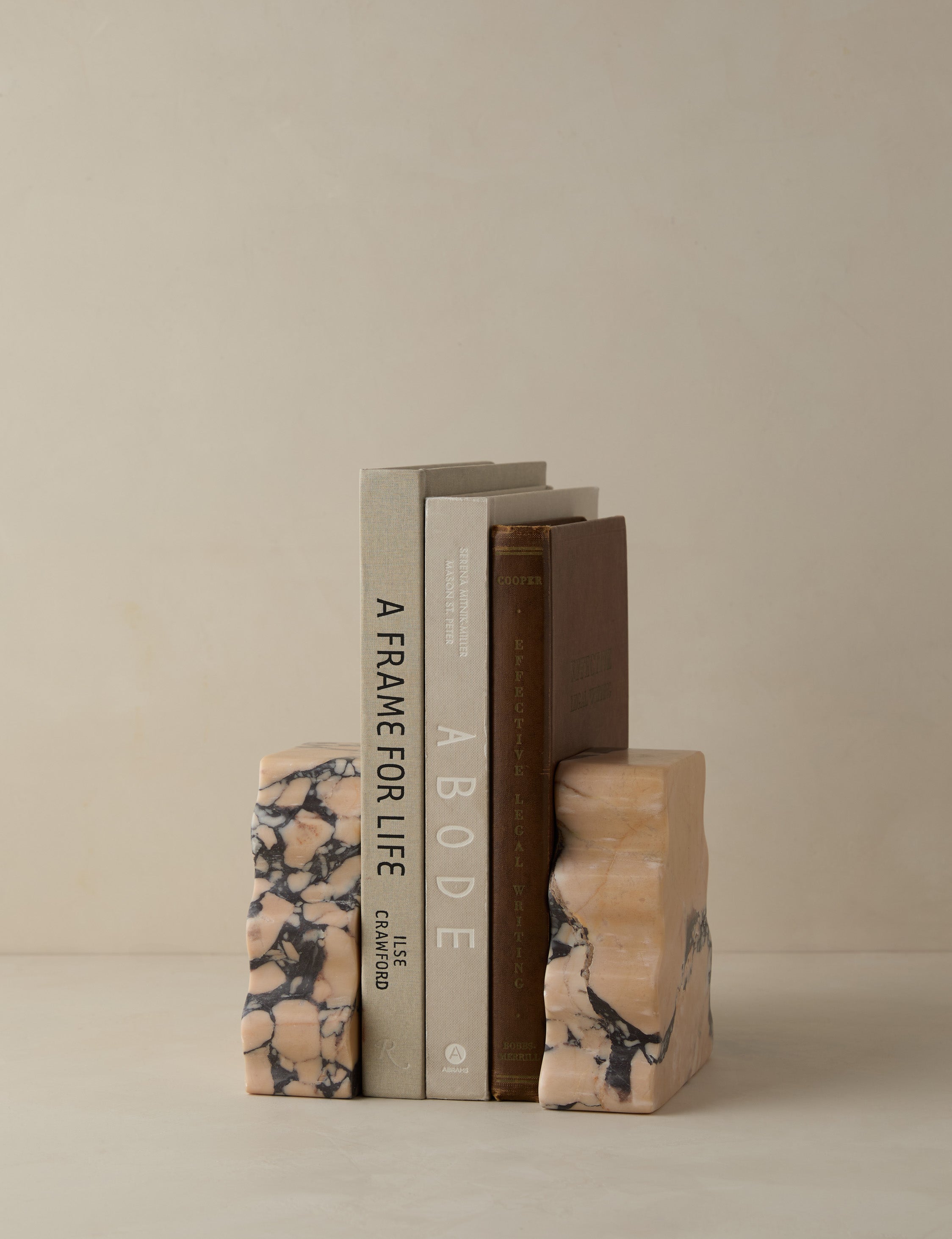 Lolly Lolly Ceramics Bookends Set of 2 - Elegant Decorative Book Holders for Shelves, Desks & Home Office Organization | Perfect Gift for Book Lovers