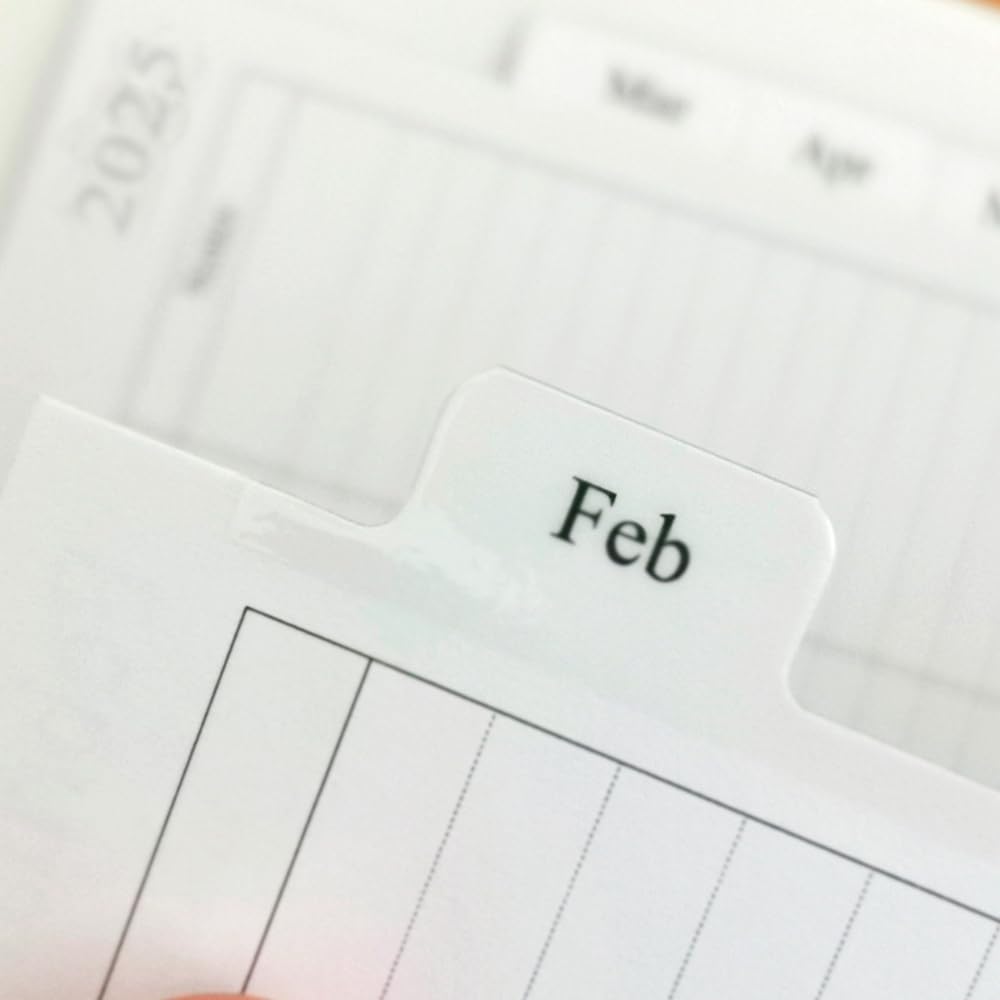 Newestor 2025 Monthly Planner Refill for 3 Ring Binder - January to December 2025 Calendar with Two Pages Per Month - 8.5