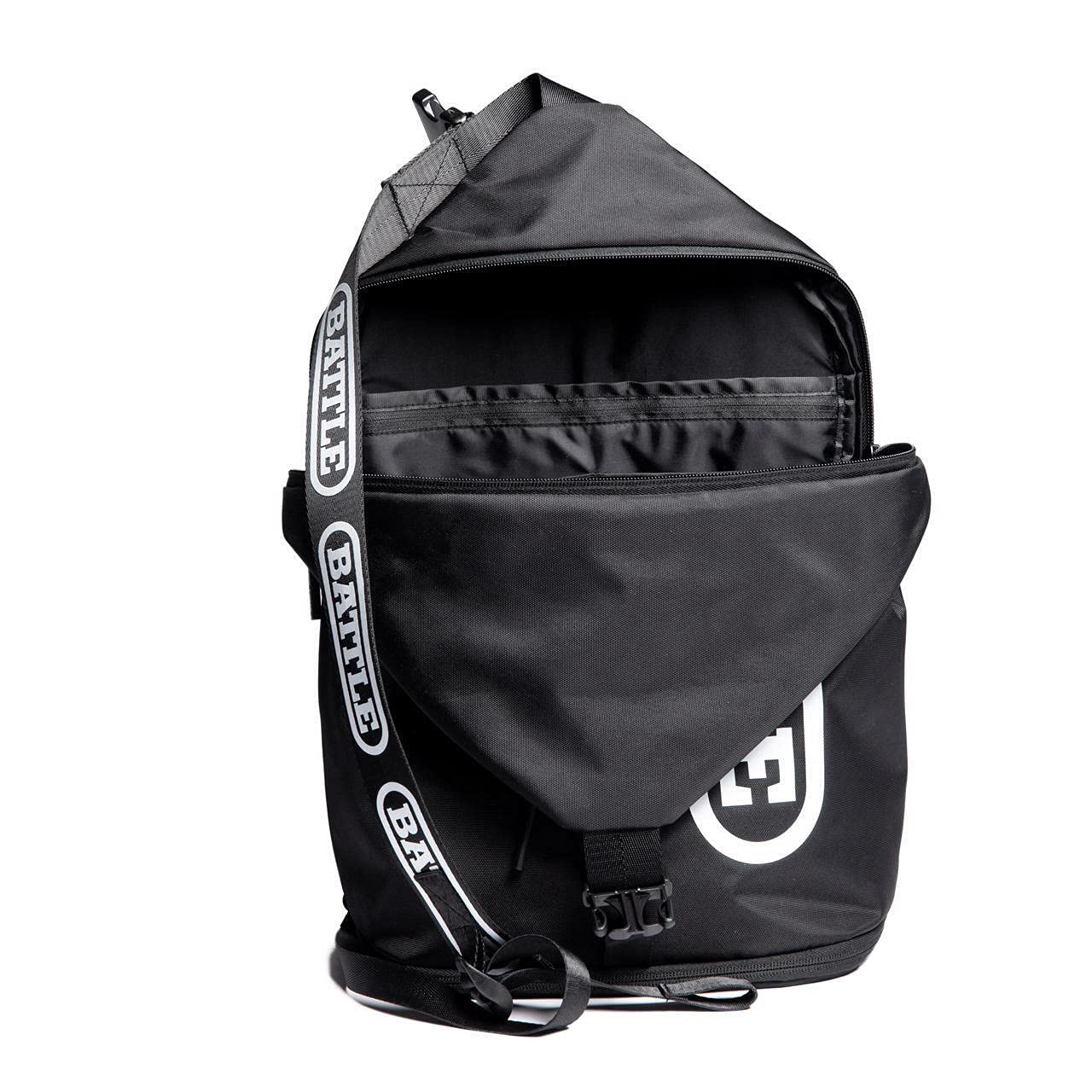 Battle Sports Lockdown 6 Sling Bag 2.0 - Adjustable Crossbody Shoulder Bag for Men & Women, Water-Resistant Travel Backpack with Padded Laptop Compartment (Fits 15