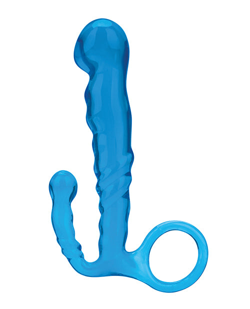 Blue Line Beginners Prostate Massager 4.5in - Premium Silicone Anal Stimulator for Men - Perfect for Stress Relief & Intimate Wellness - Use at Home for Relaxation & Pleasure