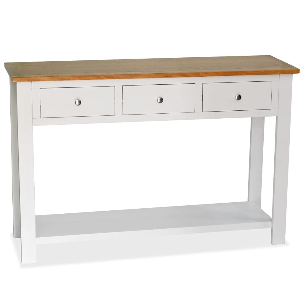 Industrial Sofa Table with Drawers & Storage Shelf - 46.5