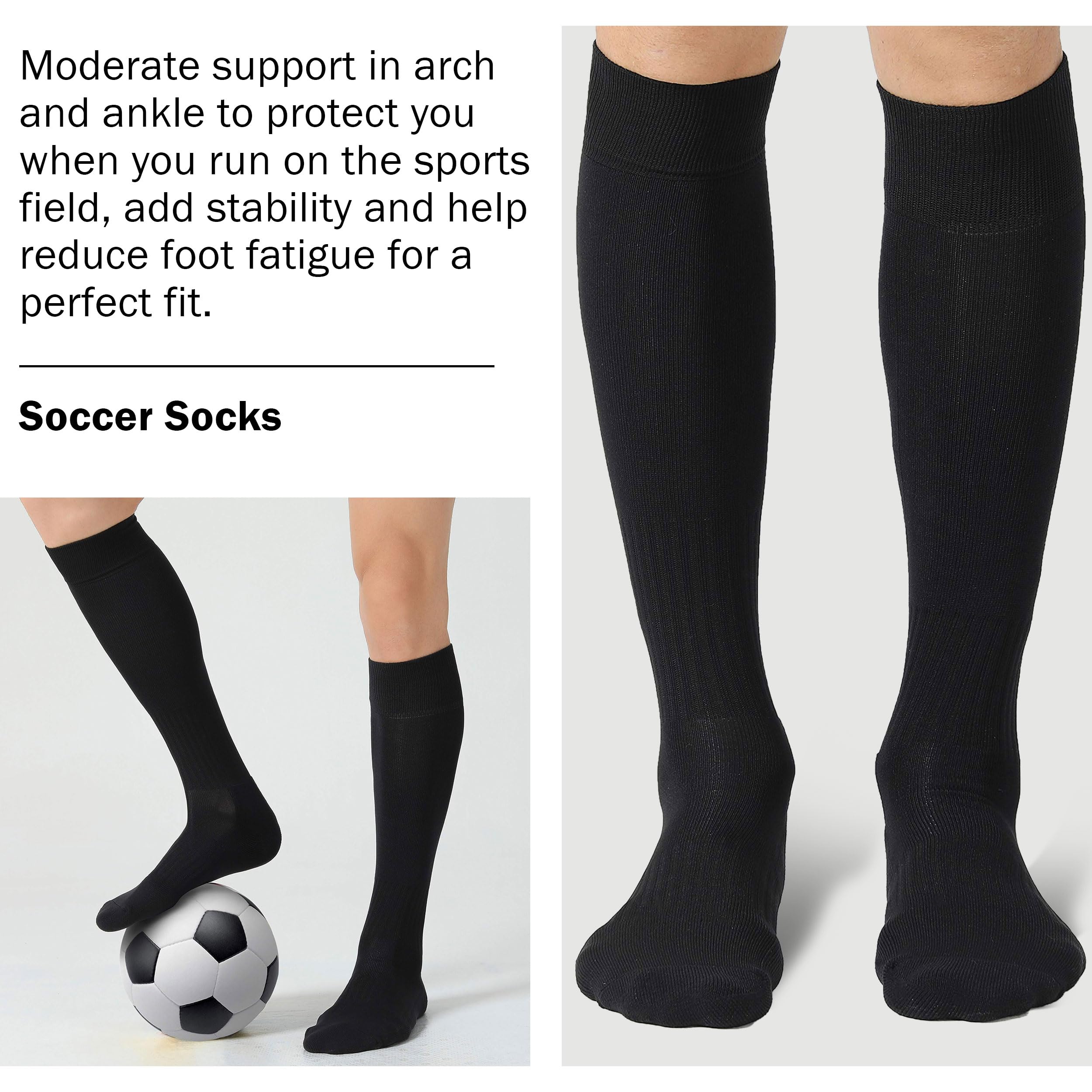 **Best Soccer Socks for Men & Women – Knee High, Lightweight, Breathable Team Sports Socks (2/6/12 Pairs) – Perfect for Football, Softball, Baseball & Training**    *(Ideal for Athletes, Team Uniforms & Everyday Sports Wear)*