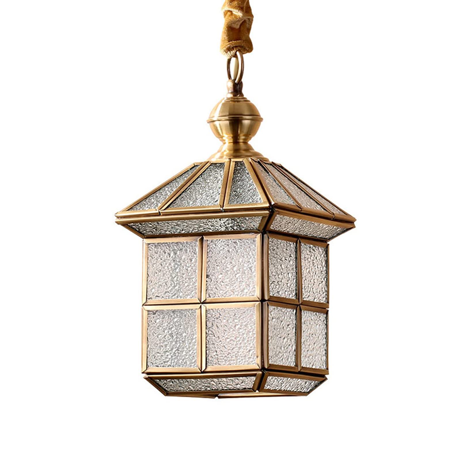 Vintage LED Chandelier - Bronze Single Head Pendant Light with Waterproof Glass Shade | Industrial Retro Lighting for Dining Room, Bar, Bedroom & Homestay Decor | Energy Efficient Ceiling Fixture for Rustic & Modern Interiors