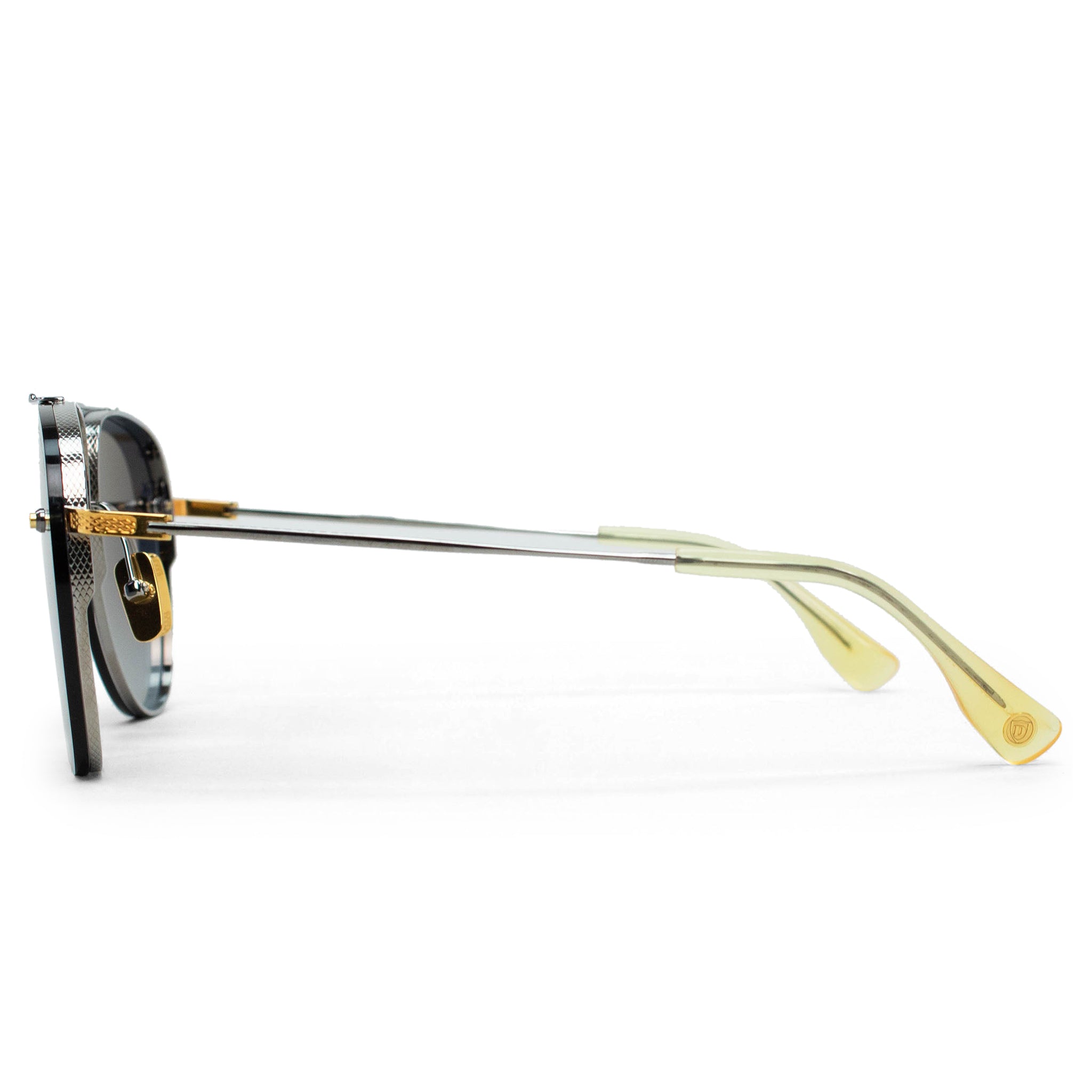 Dita Eyewear Decade Two DRX 2082 Palladium/Yellow Gold Luxury Sunglasses - Premium UV Protection for Fashion & Outdoor Activities