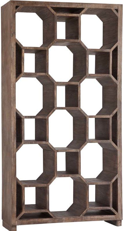 Traro Modern Geometric Etagere Bookcase - Stylish 5-Tier Shelf for Living Room, Bedroom, or Office - Perfect for Books, Plants & Decor (1 in Stock)