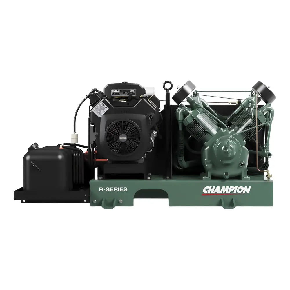 Champion BGR13K R Series 20.5 HP Gas Powered Air Compressor - Heavy Duty Base Mount for Construction, Woodworking & Automotive Repair