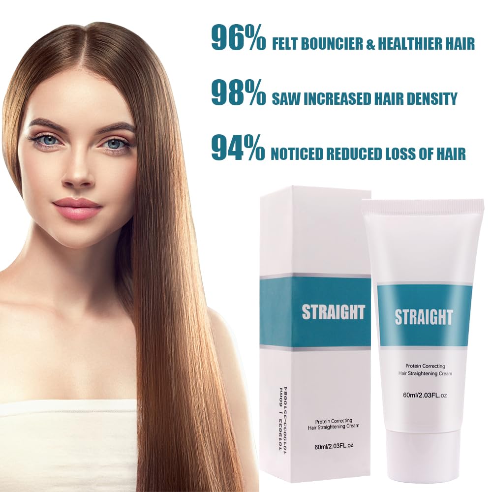 Fengyang Keratin Hair Smoothing Cream - Professional Straightening & Nourishing Treatment for Frizzy, Curly Hair | Salon-Quality at Home | Perfect for Damaged, Unmanageable Hair Before Special Occasions