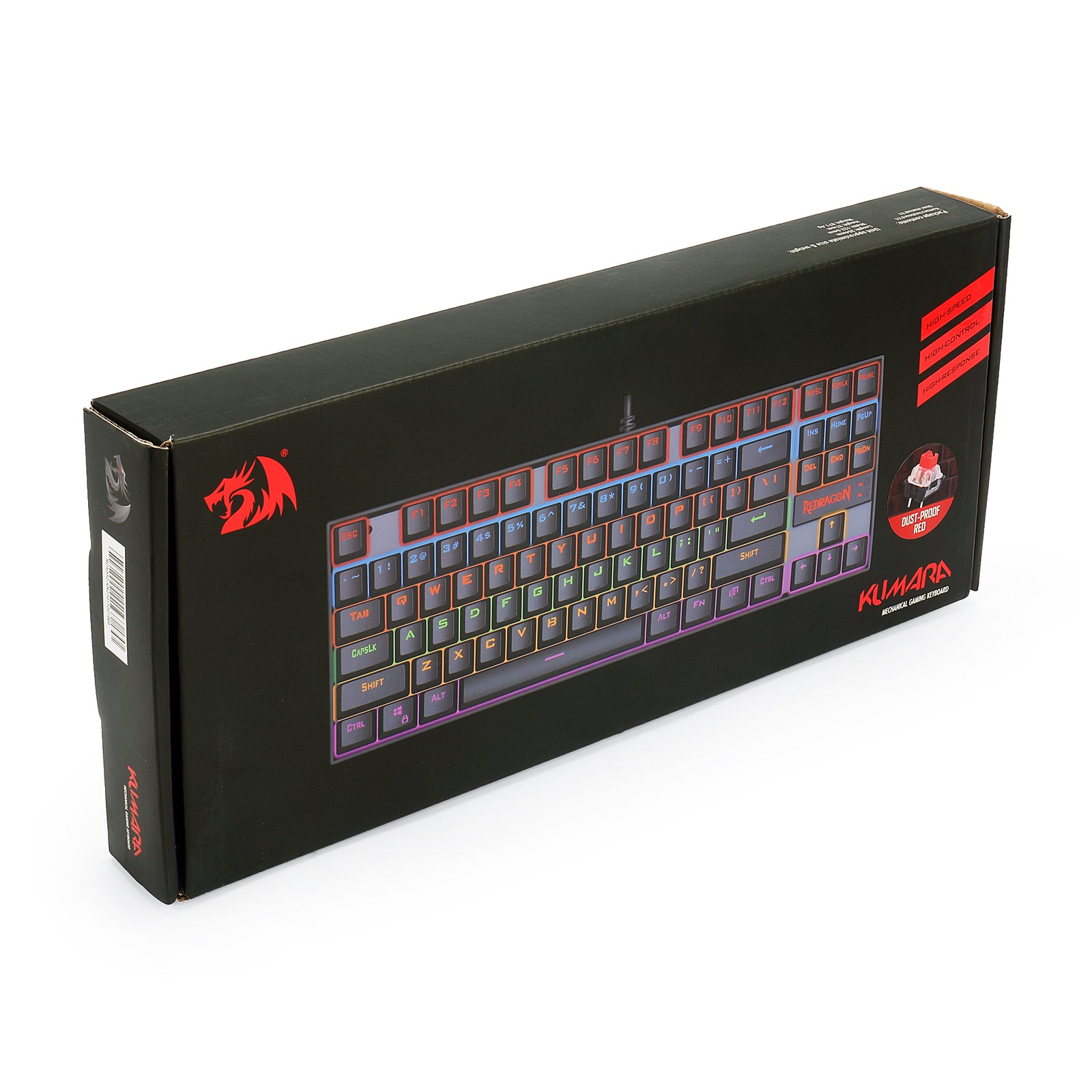 KUMARA 2 K552R SP Rainbow Black Mechanical Gaming Keyboard - RGB Backlit, Water-Resistant, Anti-Ghosting for PC Gamers - Perfect for FPS, MOBA & Esports Gaming