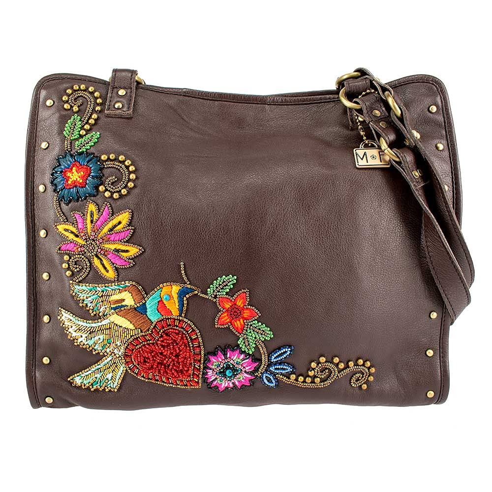 Mary Frances Mix it Up Leather Tote Bag - Stylish Multi-Color Handbag for Women | Perfect for Work, Travel & Everyday Use