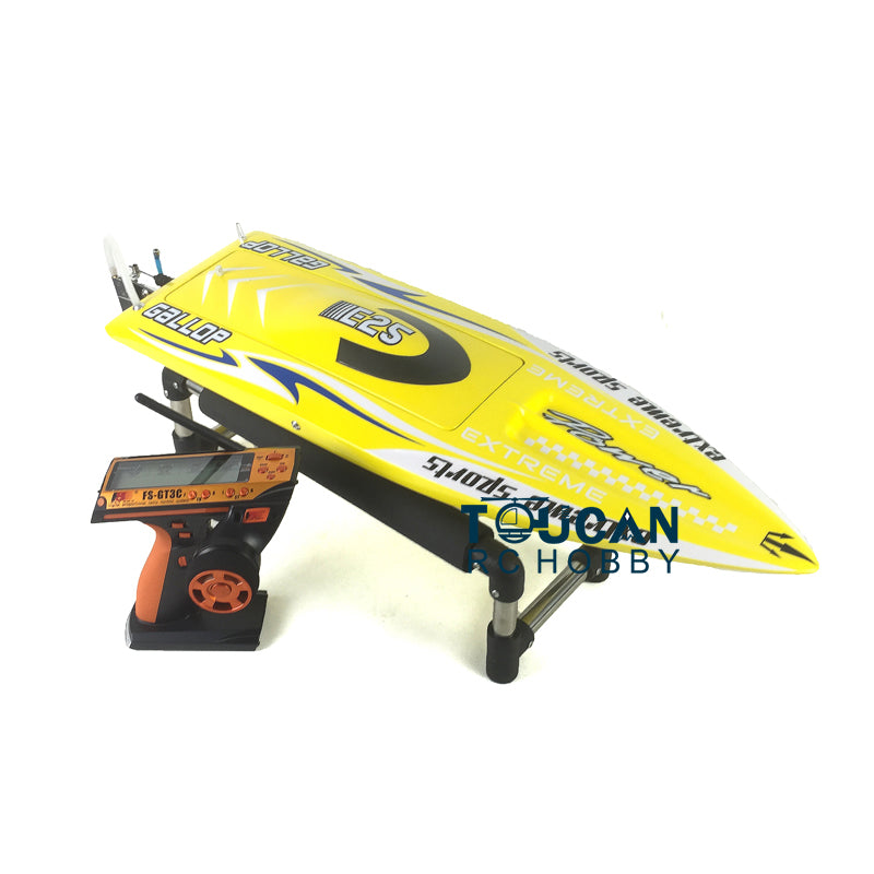 High-Speed E25 Fiberglass Electric Racing RC Boat - RTR with Brushless Motor, Servo, ESC, Battery & Transmitter - DIY Model 640x195x105mm (65-70km/h) - Perfect for Ponds, Lakes & Competitive RC Racing