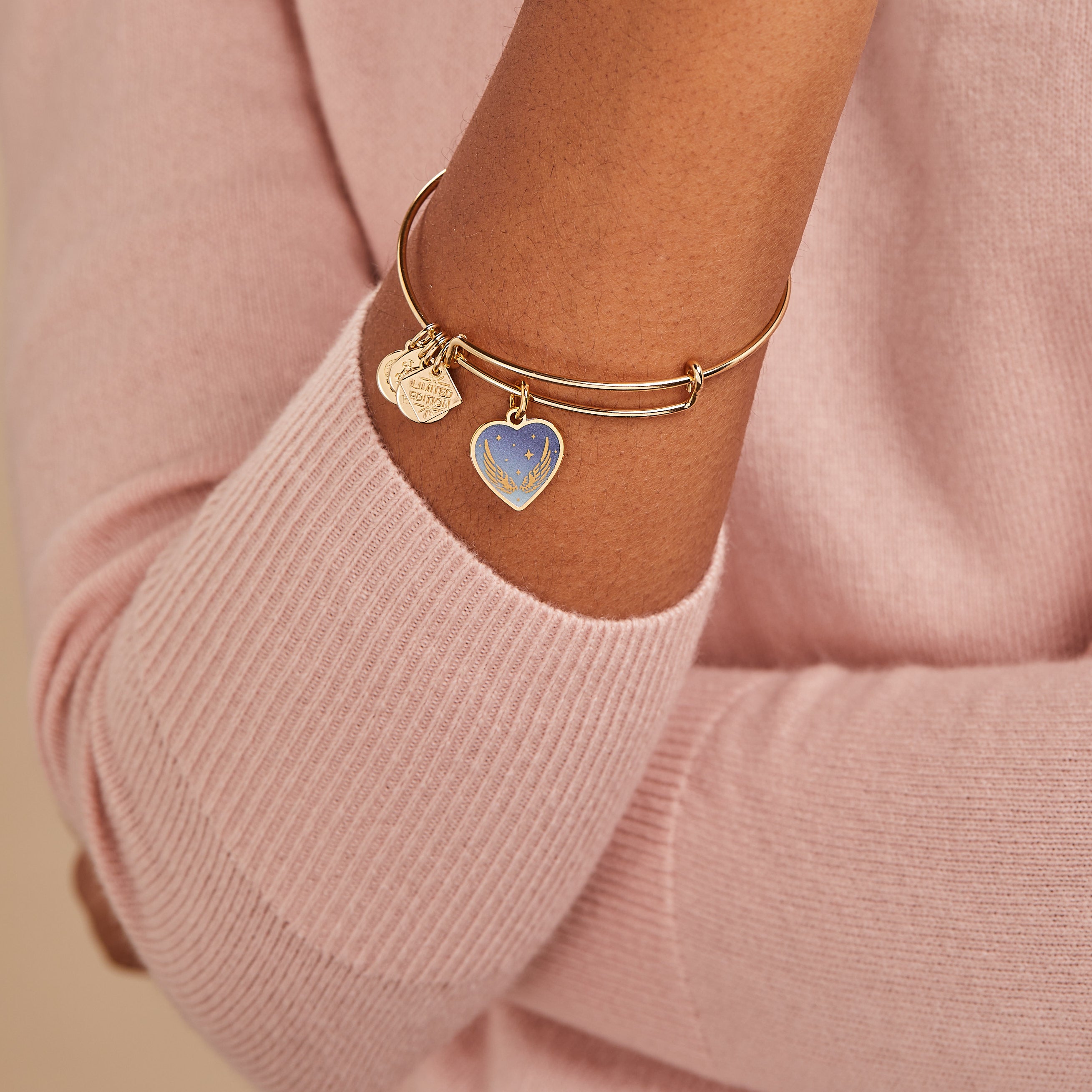 Guardian of Your Heart Charm Bangle - Elegant Adjustable Bracelet for Women, Gift for Her, Valentine's Day Present - Perfect for Romantic Dates, Anniversaries & Special Occasions