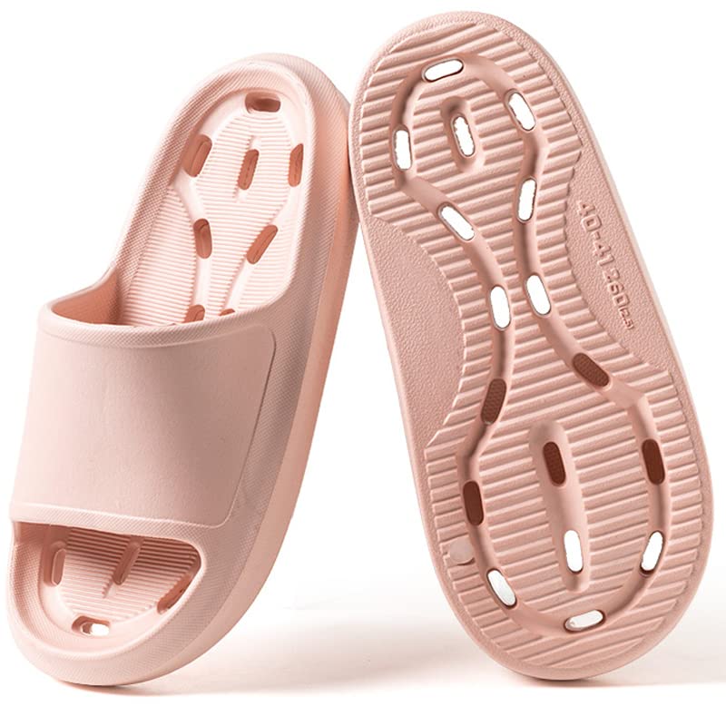 FINLEOO Cloud Slides for Women and Men - Non-Slip Shower Shoes & Cushioned Bathroom Sandals with Thick Sole - Comfortable Indoor/Outdoor House Slippers for Pool, Beach, Spa, and Home Use
