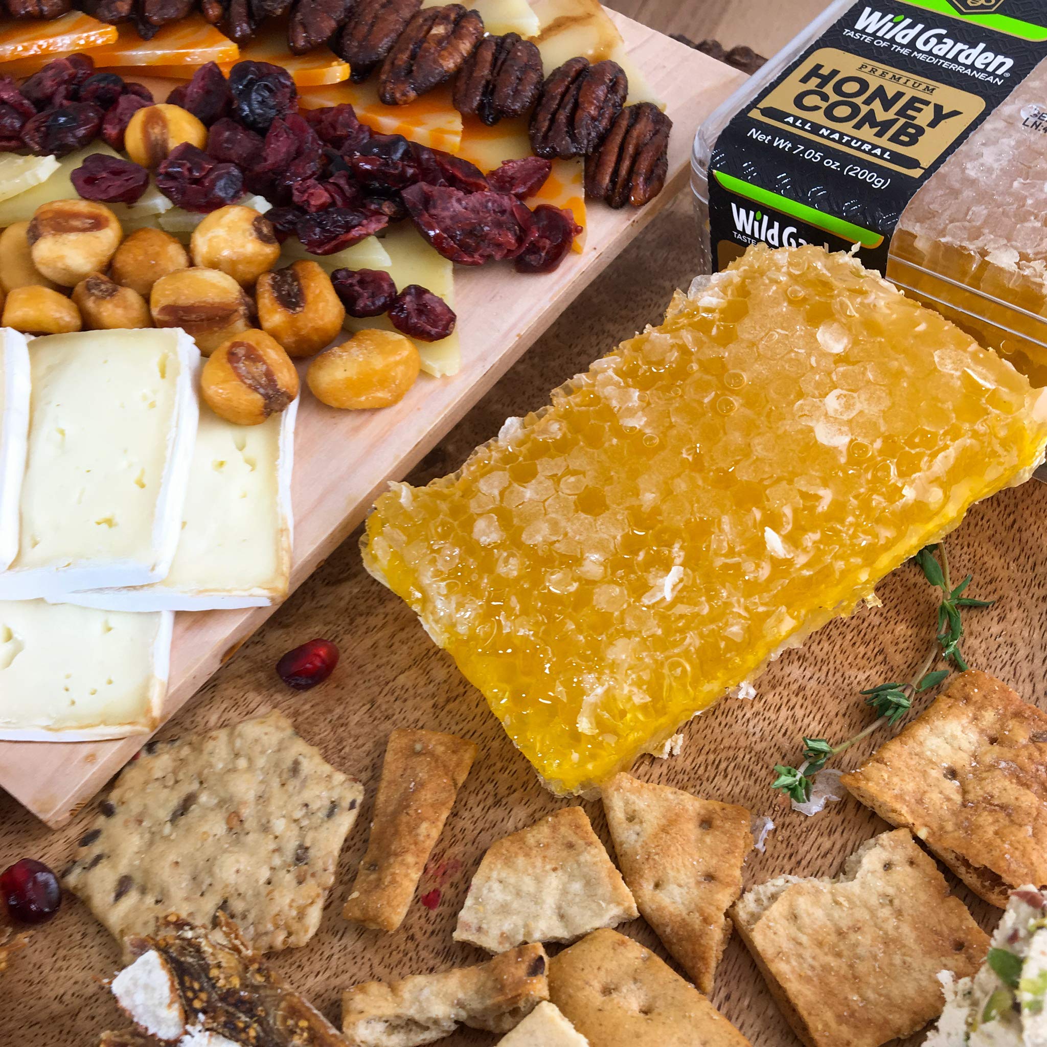 Wild Garden 100% Pure Raw Gourmet Honeycomb - All Natural, No Additives or Preservatives - 7.05oz (Pack of 36) - Perfect for Tea, Cheese Pairing & Healthy Snacks