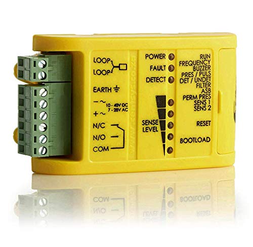 Loop Vehicle Sensor & Detector for Gates & Traffic Signals - 12-24V AC/DC Universal with Visual/Audible Alerts | Driveway Security, Parking Lot Access Control, Smart Traffic Management System