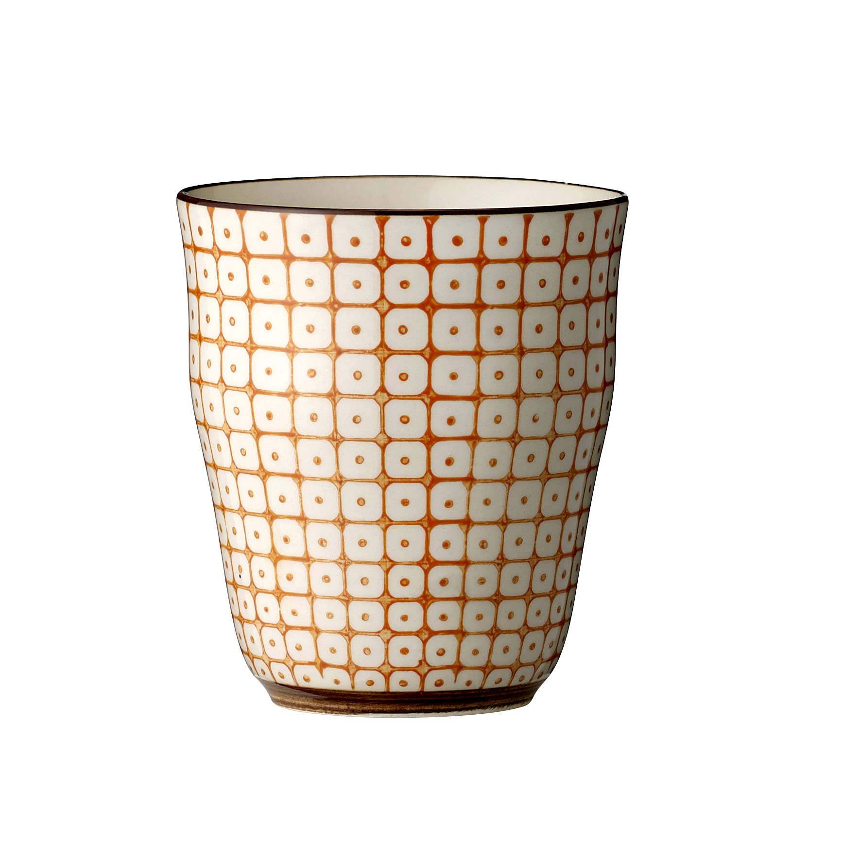 Bloomingville Carla Ceramic Coffee Mugs Set of 6 - 8.5 x 9.5 cm Handmade Stoneware Cups for Tea, Hot Chocolate & Breakfast - Perfect for Home, Office & Gifts