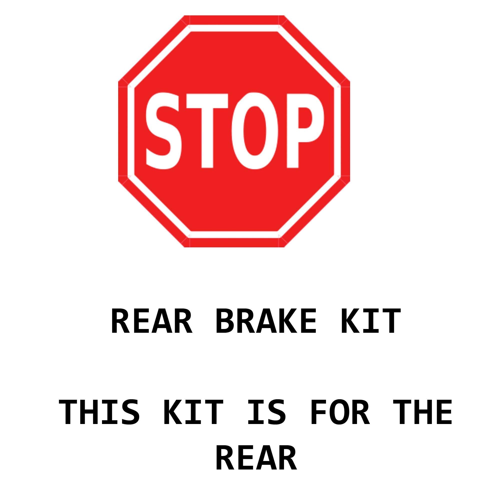 Detroit Axle Rear Brake Kit for 2007-2017 Jeep Wrangler & 2018 Wrangler JK - 12.44