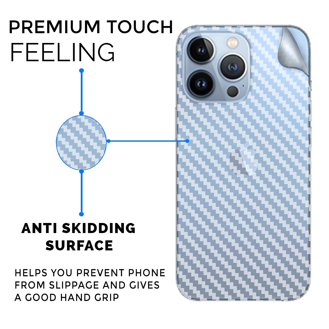 iQOO 12 5G Back Skin Protector - 3D Carbon Fiber Ultra Thin Film (2 Pack) | Easy Installation Kit | Scratch Resistant & Bubble Free | Perfect for Daily Protection & Gaming Sessions