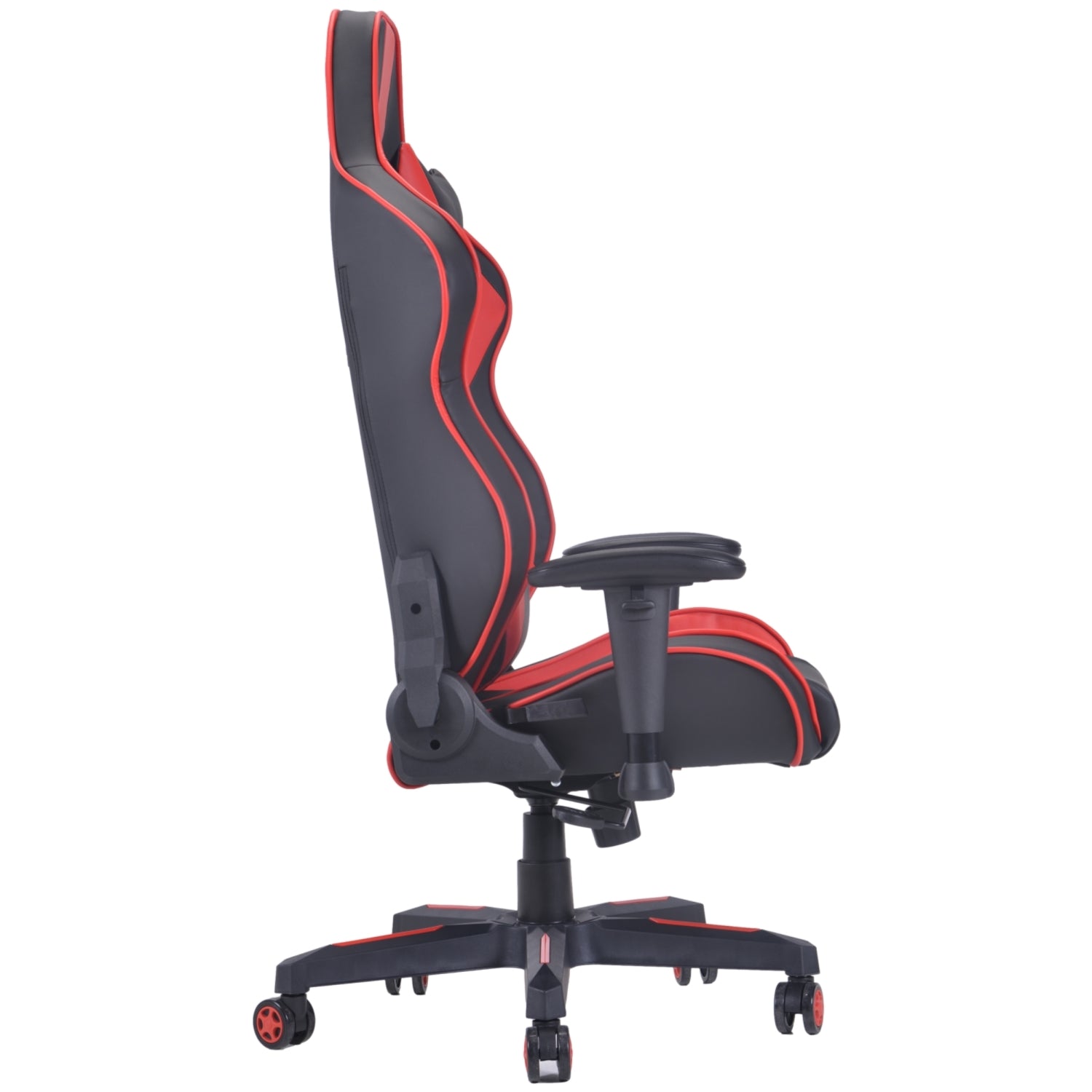PRO X Series 77608E Ergonomic Gaming Chair - Black & Red - High Back Racing Style with Lumbar Support for PC, Console & Office Use