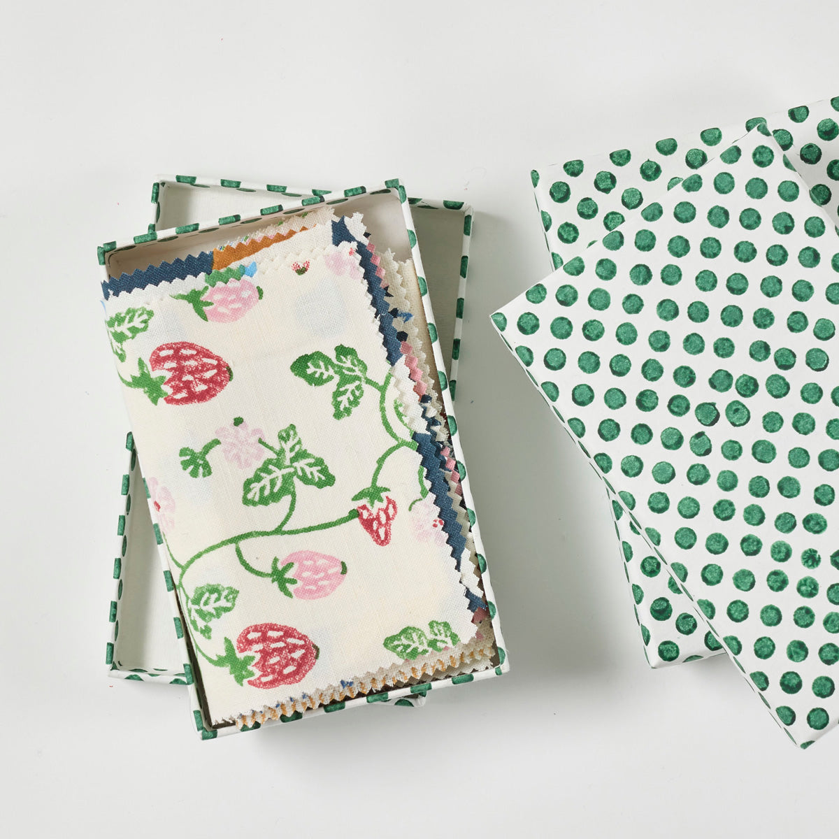Greencombe Block Printed Fabric Sample Set - Premium Handcrafted Cotton Swatches for DIY Crafts, Quilting & Home Decor
