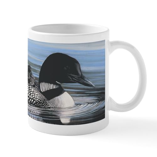 White - Common Loon Mug