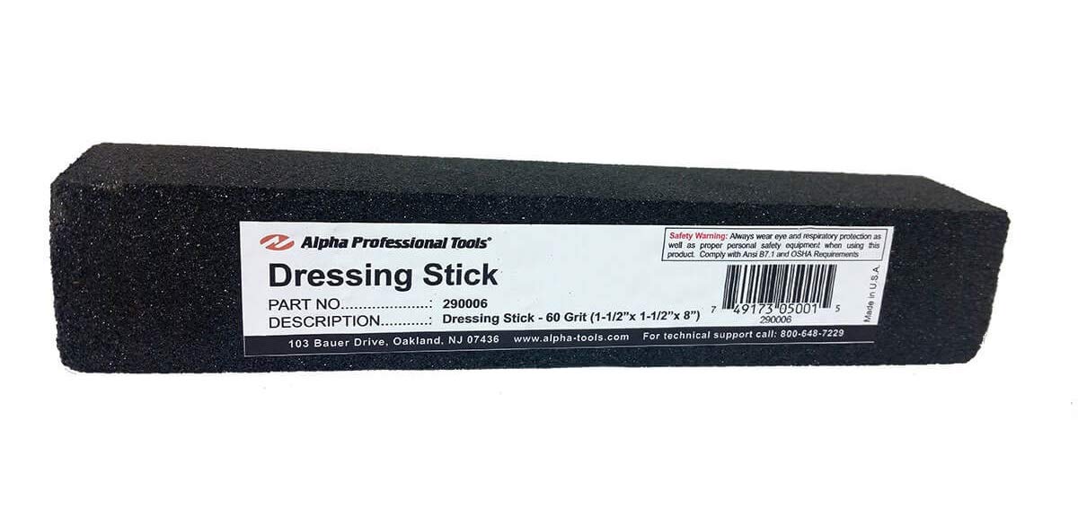 Alpha Tools Resin Dressing Stick for Diamond Blades - 60 Grit Abrasive Sharpening Stone - Restores & Cleans Diamond Blades for Tile, Concrete & Masonry Cutting