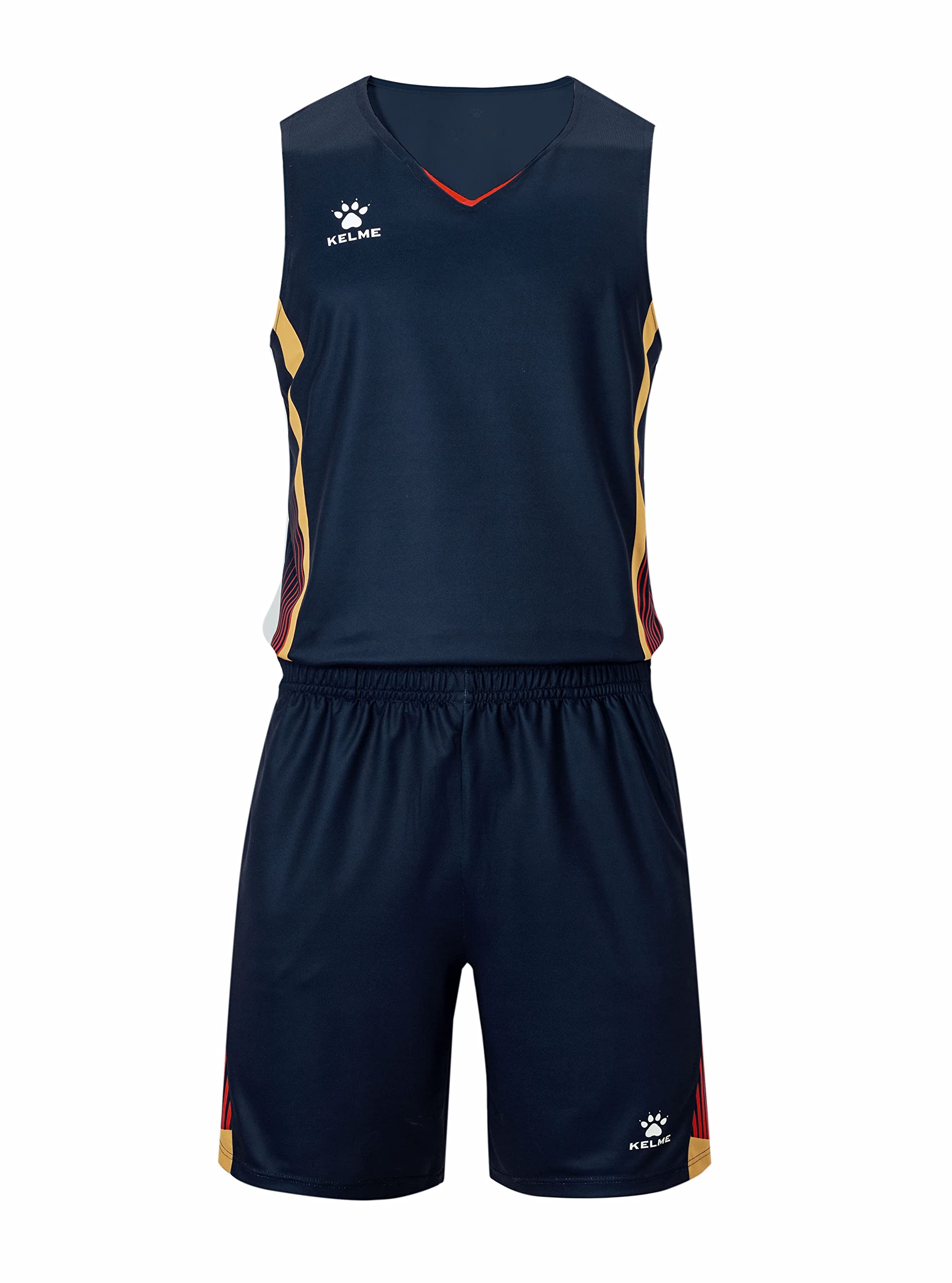 KELME Men's & Women's Basketball Jersey and Shorts Set - Breathable Performance Uniform for Training & Games - Perfect for NBA Fans, Team Sports, and Streetwear Fashion