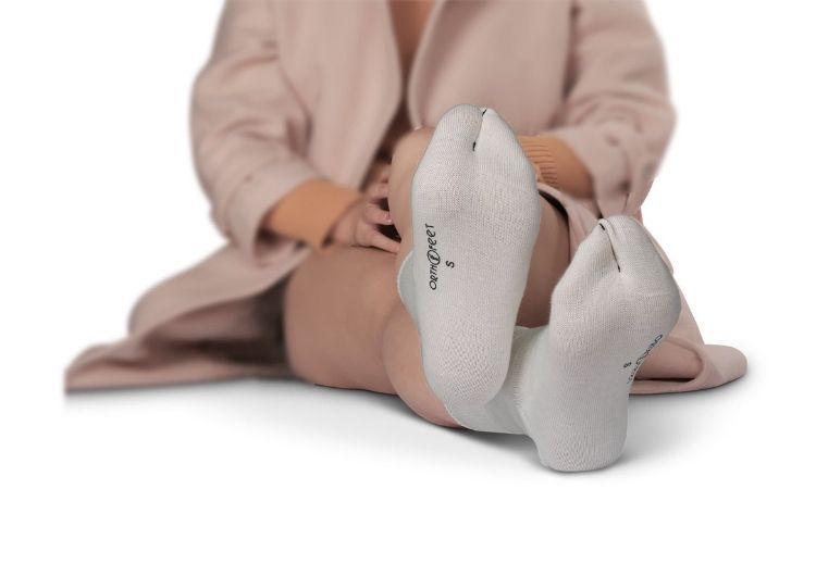 Bunion Relief Socks for Women & Men - Pain Relief Toe Separators, Comfortable White Socks for Bunions, Hammertoes & Foot Pain - Perfect for Sleeping, Yoga & Daily Wear