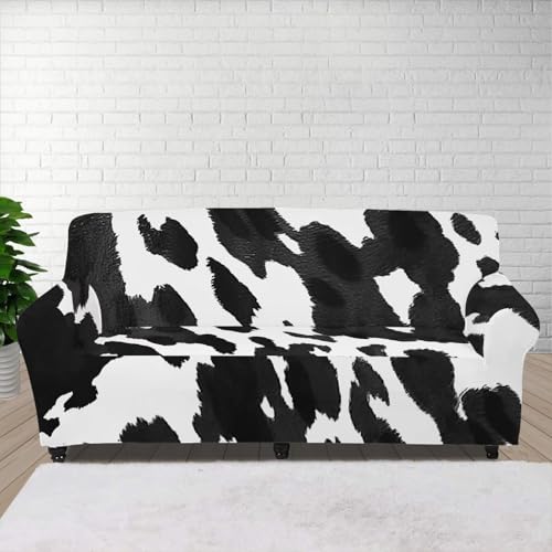 Black White Cow Print
